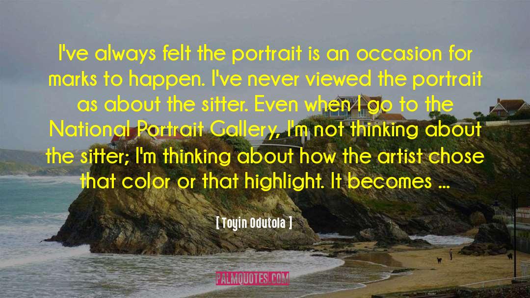 Wingbeat Gallery quotes by Toyin Odutola