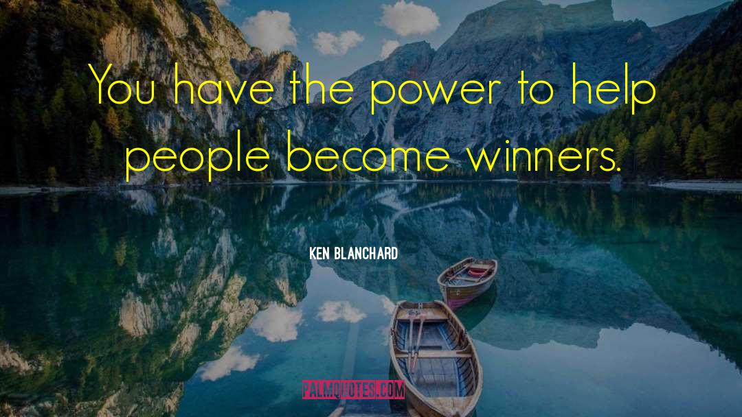 Winners Motivational quotes by Ken Blanchard