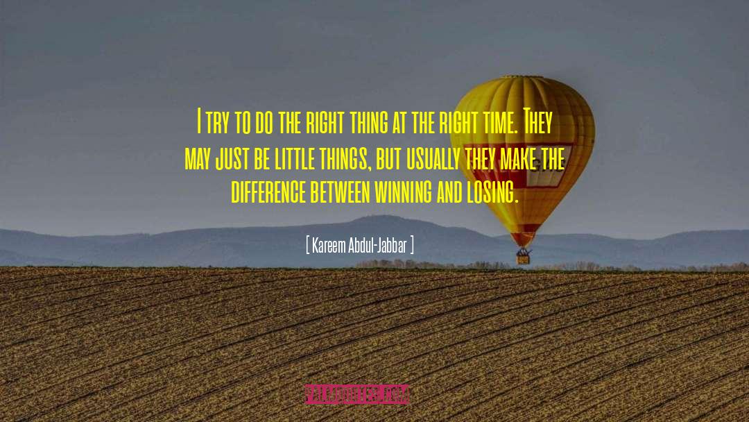 Winning And Losing quotes by Kareem Abdul-Jabbar