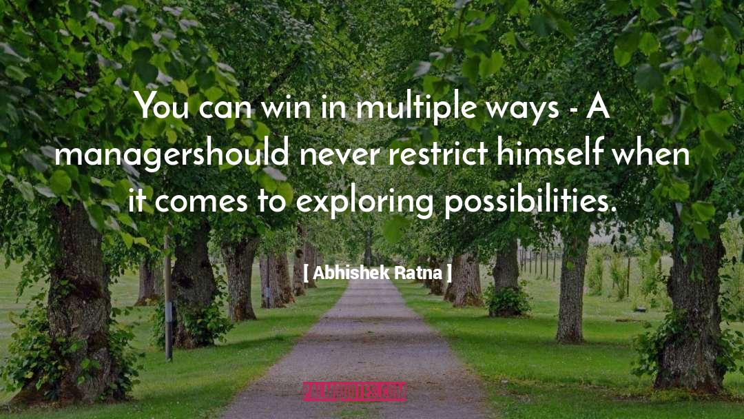 Winning And Losing quotes by Abhishek Ratna