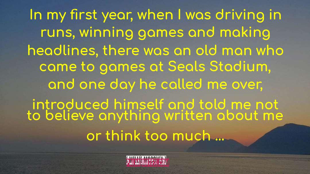 Winning Games quotes by Willie McCovey