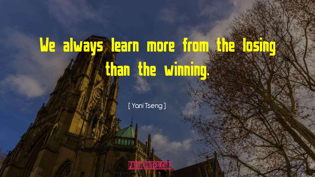 Winning Losing quotes by Yani Tseng