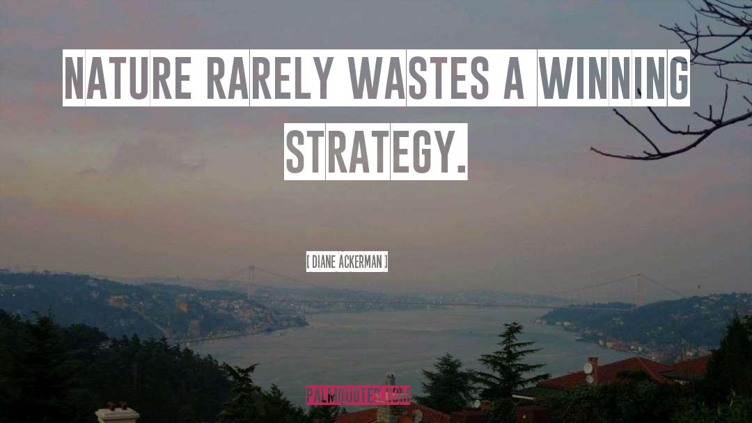 Winning Strategy quotes by Diane Ackerman