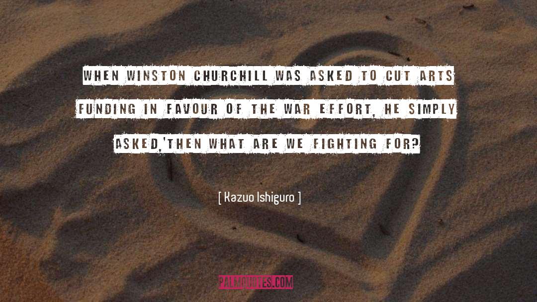 Winston Churchill Post War quotes by Kazuo Ishiguro