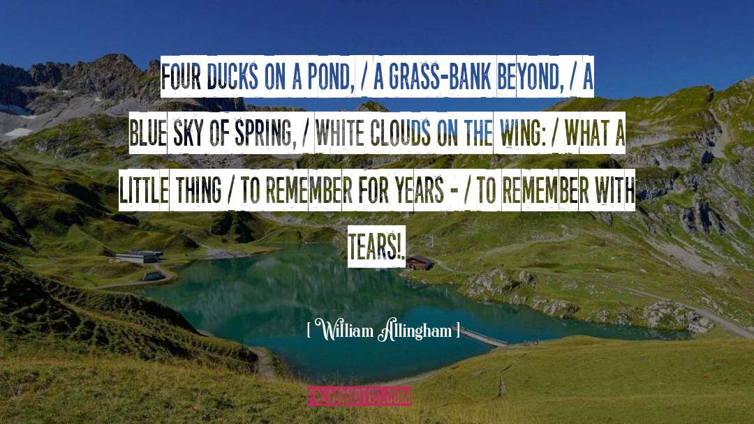Winter Blue Sky quotes by William Allingham