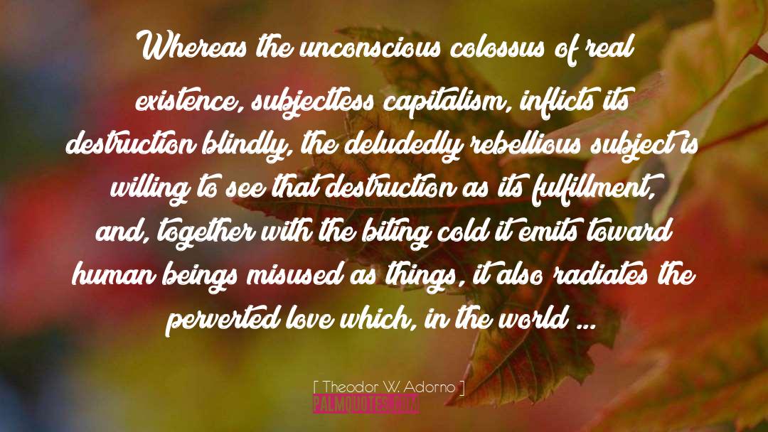Winter Cold quotes by Theodor W. Adorno
