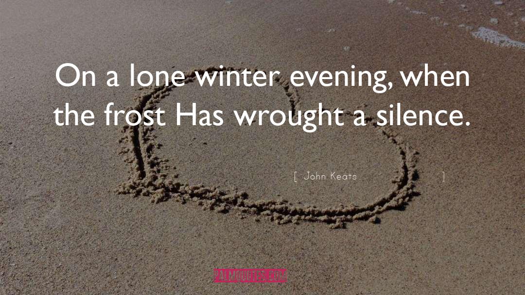 Winter Love quotes by John Keats