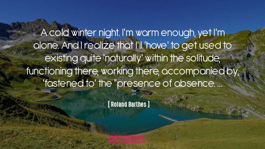 Winter Night quotes by Roland Barthes