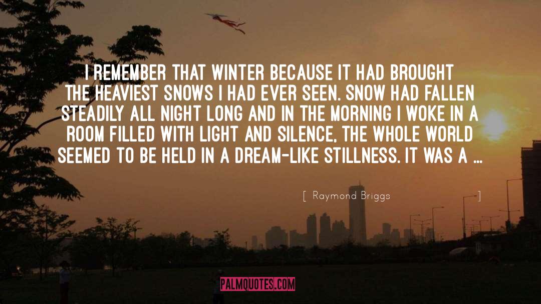 Winter Night quotes by Raymond Briggs