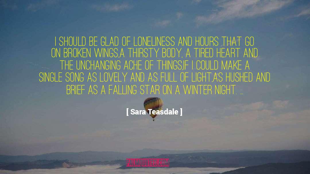 Winter Night quotes by Sara Teasdale