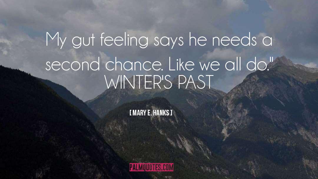 Winter quotes by Mary E. Hanks