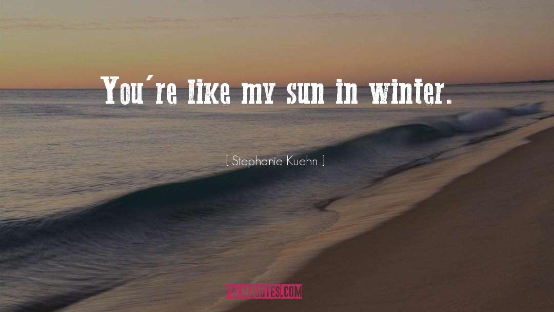 Winter Scene quotes by Stephanie Kuehn