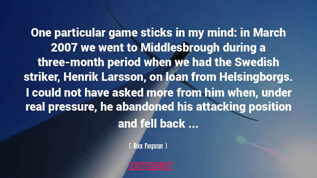 Winter Season quotes by Alex Ferguson