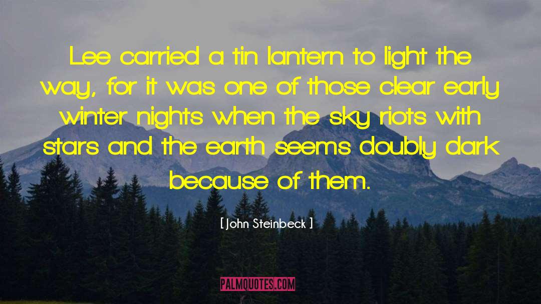 Winter Sky Aflame quotes by John Steinbeck