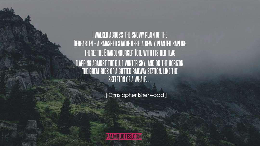 Winter Sky Aflame quotes by Christopher Isherwood