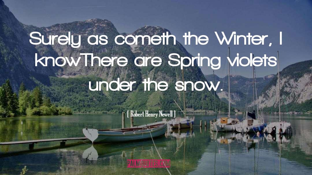 Winter Snow quotes by Robert Henry Newell