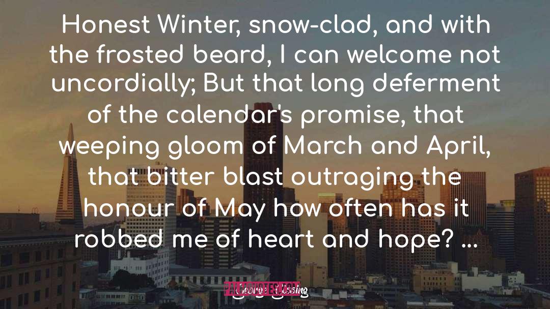 Winter Snow quotes by George Gissing