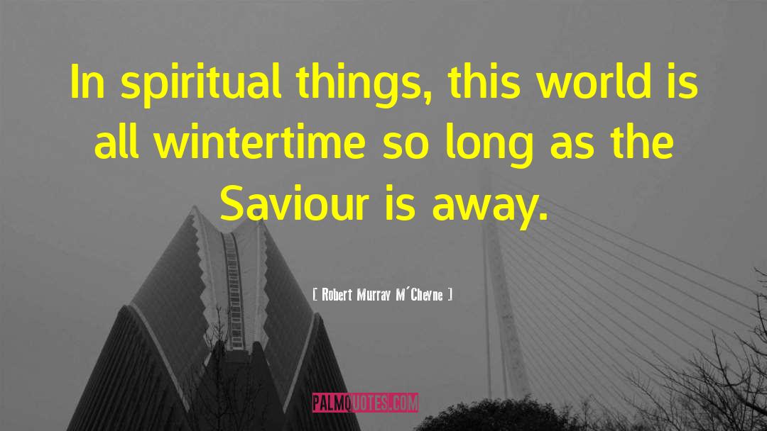 Wintertime quotes by Robert Murray M'Cheyne