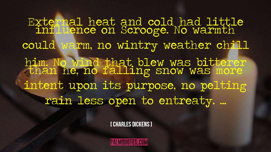 Wintry quotes by Charles Dickens