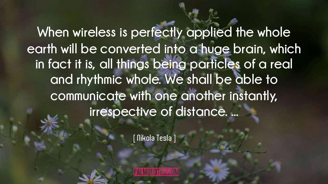 Wireless quotes by Nikola Tesla