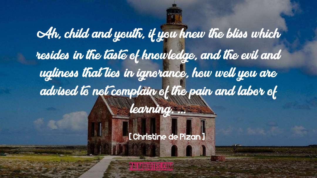 Wisdom Knowledge Ignorance quotes by Christine De Pizan