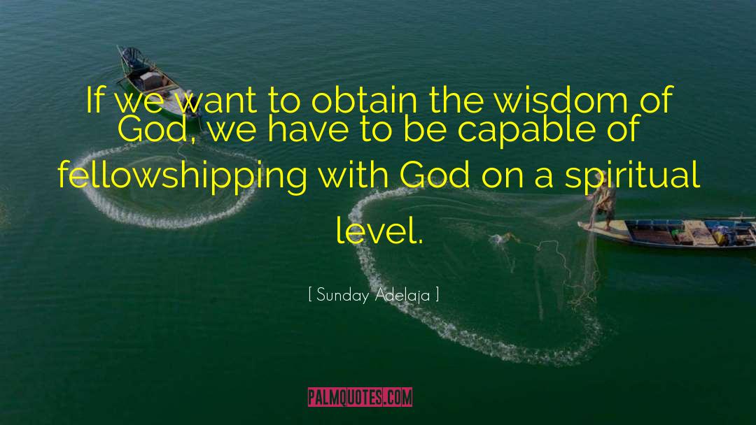 Wisdom Of God quotes by Sunday Adelaja