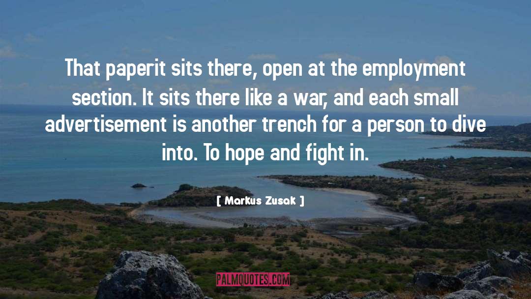 Wisdom Sits In Places quotes by Markus Zusak