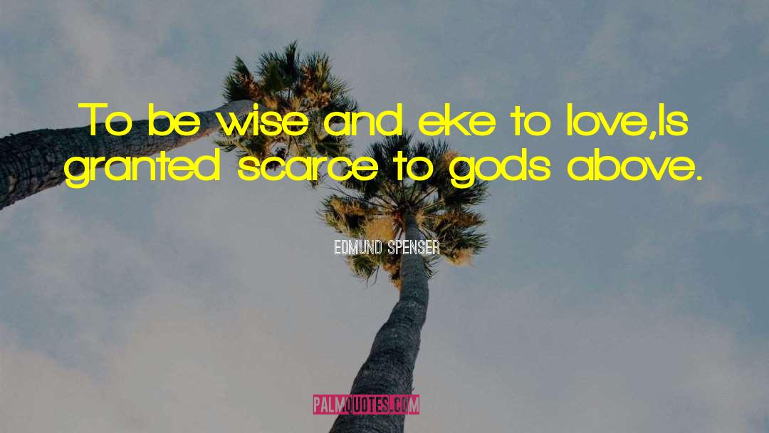 Wise Love quotes by Edmund Spenser