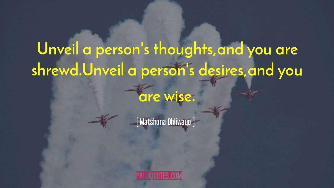 Wise Person quotes by Matshona Dhliwayo