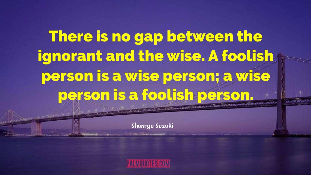 Wise Person quotes by Shunryu Suzuki