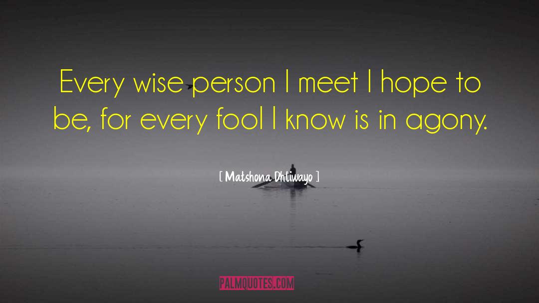 Wise Person quotes by Matshona Dhliwayo