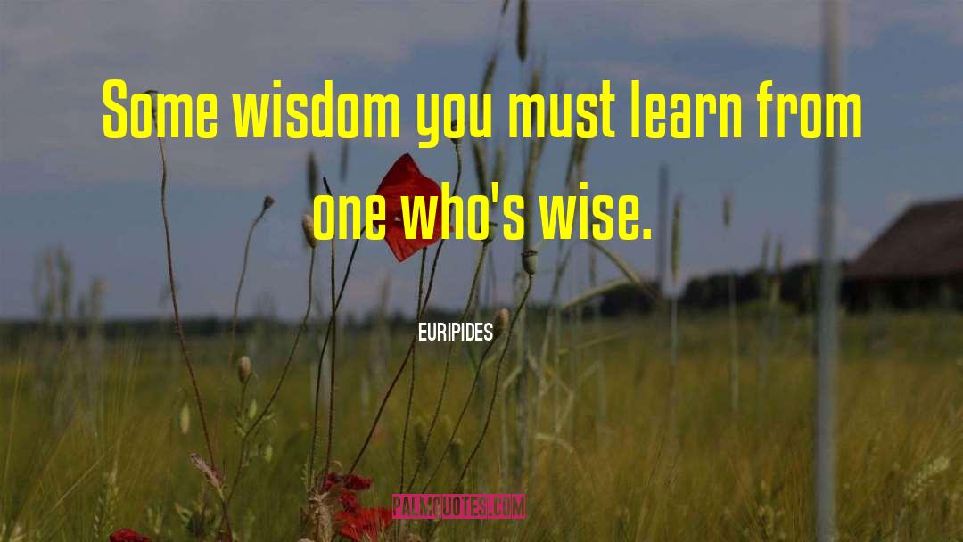 Wise Wisdom quotes by Euripides