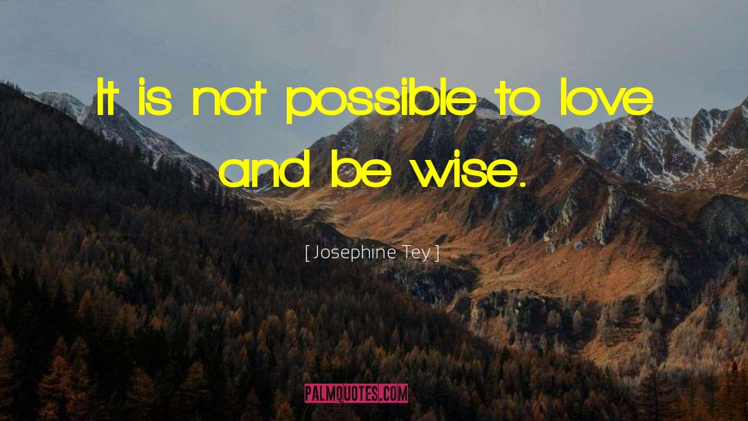 Wise Wisdom quotes by Josephine Tey