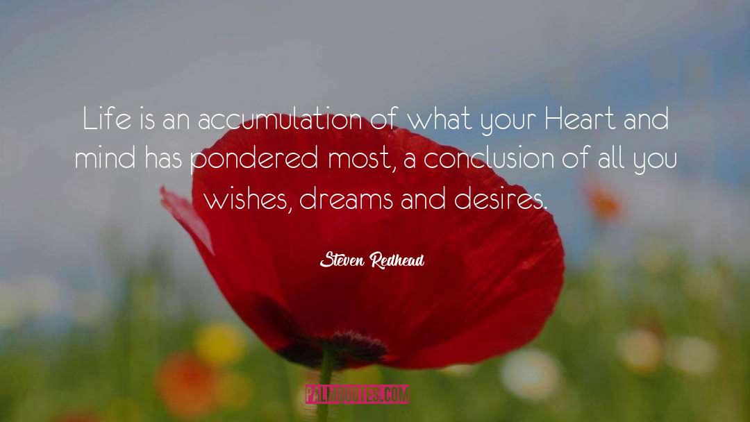 Wishes quotes by Steven Redhead