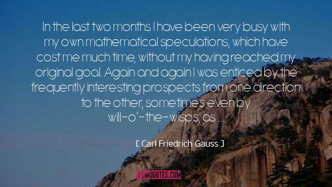 Wisps quotes by Carl Friedrich Gauss