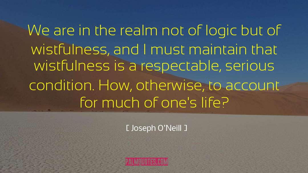 Wistfulness quotes by Joseph O'Neill