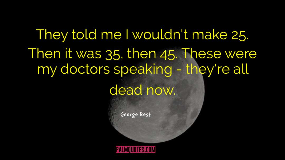 Witch Doctors quotes by George Best