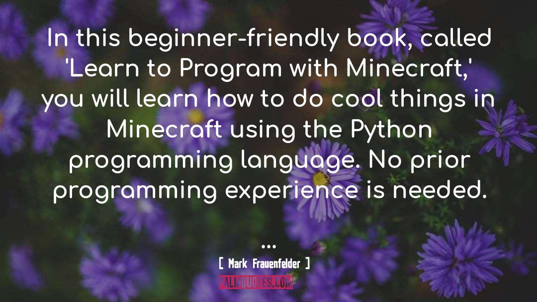 Witchery Minecraft quotes by Mark Frauenfelder