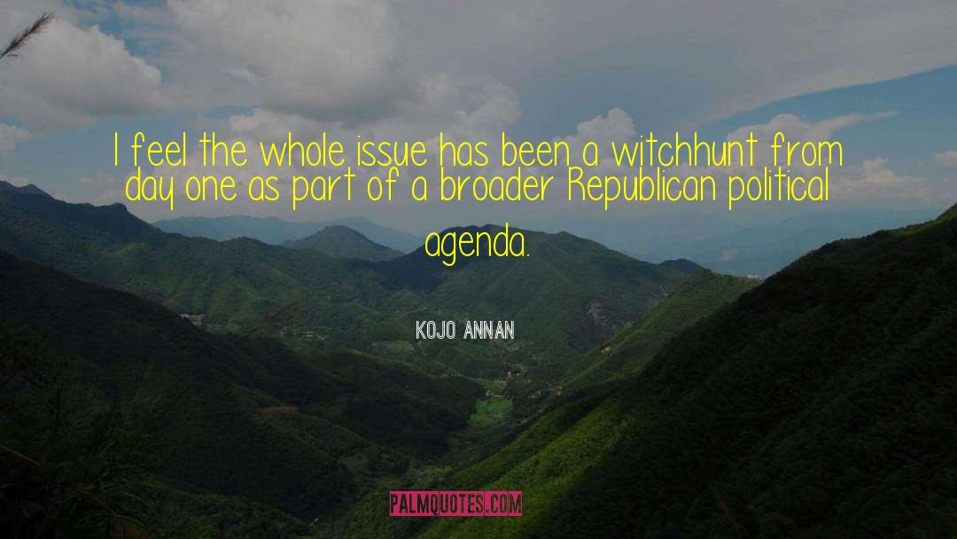 Witchhunt quotes by Kojo Annan