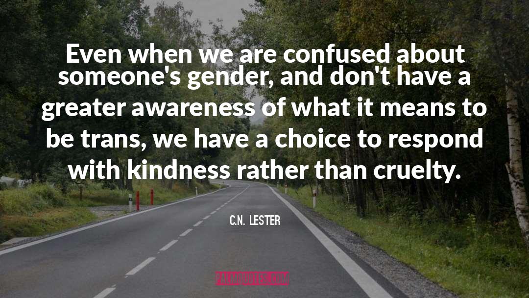 With Kindness quotes by C.N. Lester