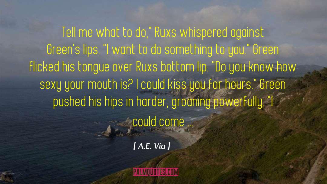 With This Kiss quotes by A.E. Via