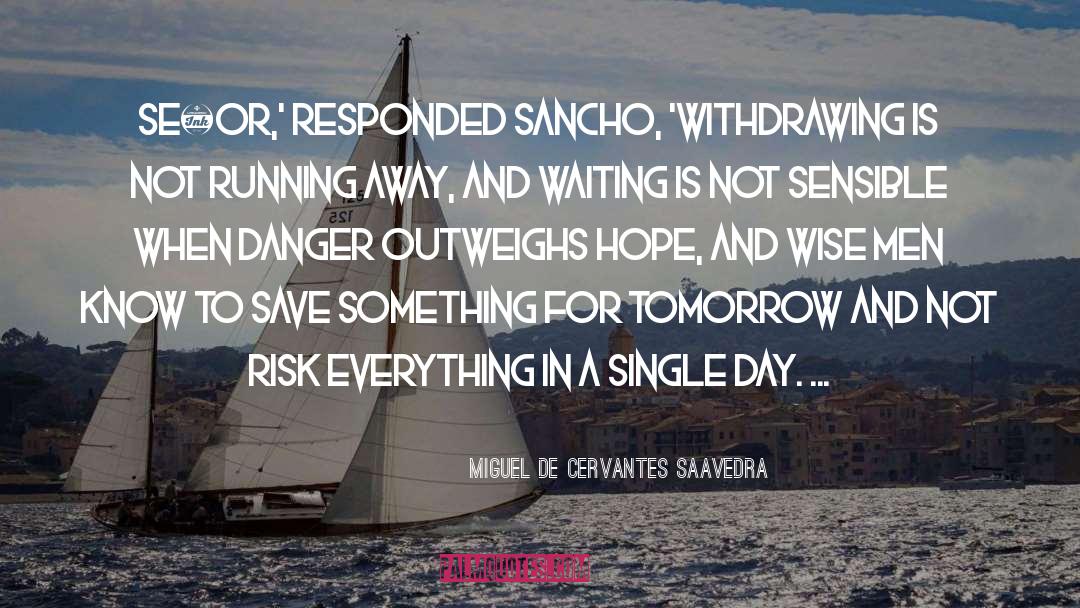 Withdrawing quotes by Miguel De Cervantes Saavedra