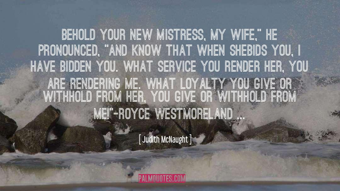 Withhold Apology quotes by Judith McNaught