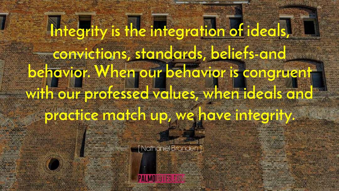 Without Integrity Quote quotes by Nathaniel Branden