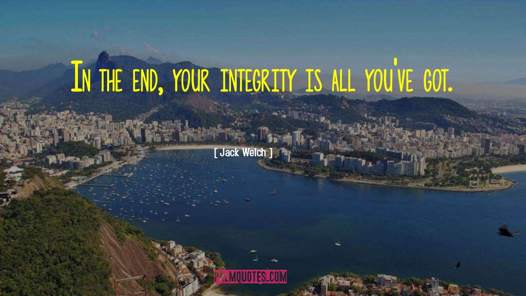 Without Integrity Quote quotes by Jack Welch
