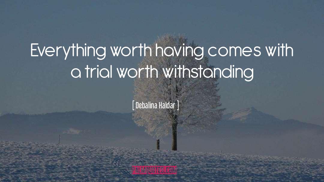 Withstanding quotes by Debalina Haldar