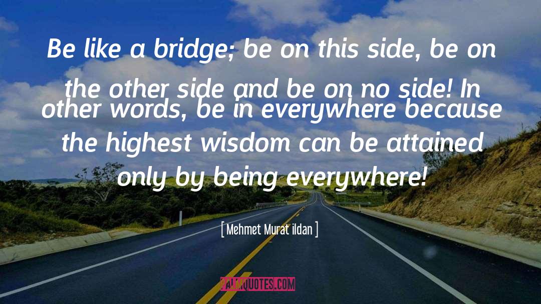 Witty Bridge quotes by Mehmet Murat Ildan