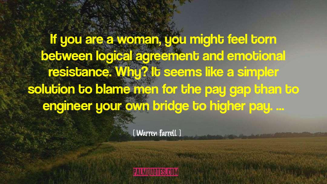 Witty Bridge quotes by Warren Farrell