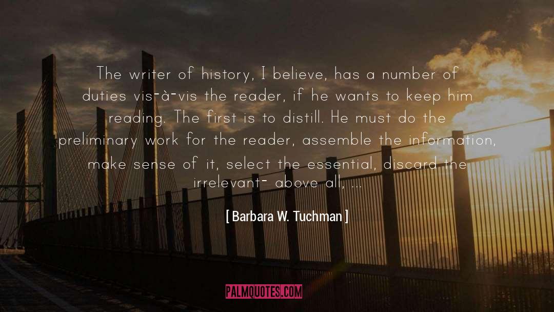 Witty Reader Board quotes by Barbara W. Tuchman