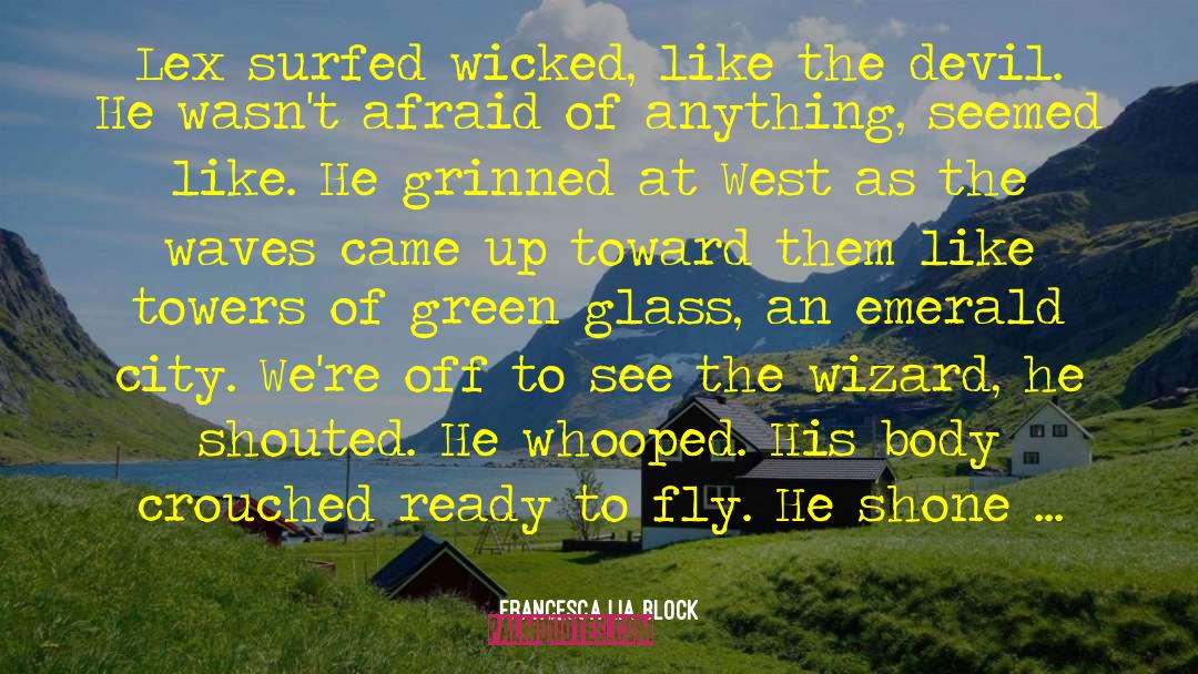 Wizard Of Oz Wizard quotes by Francesca Lia Block